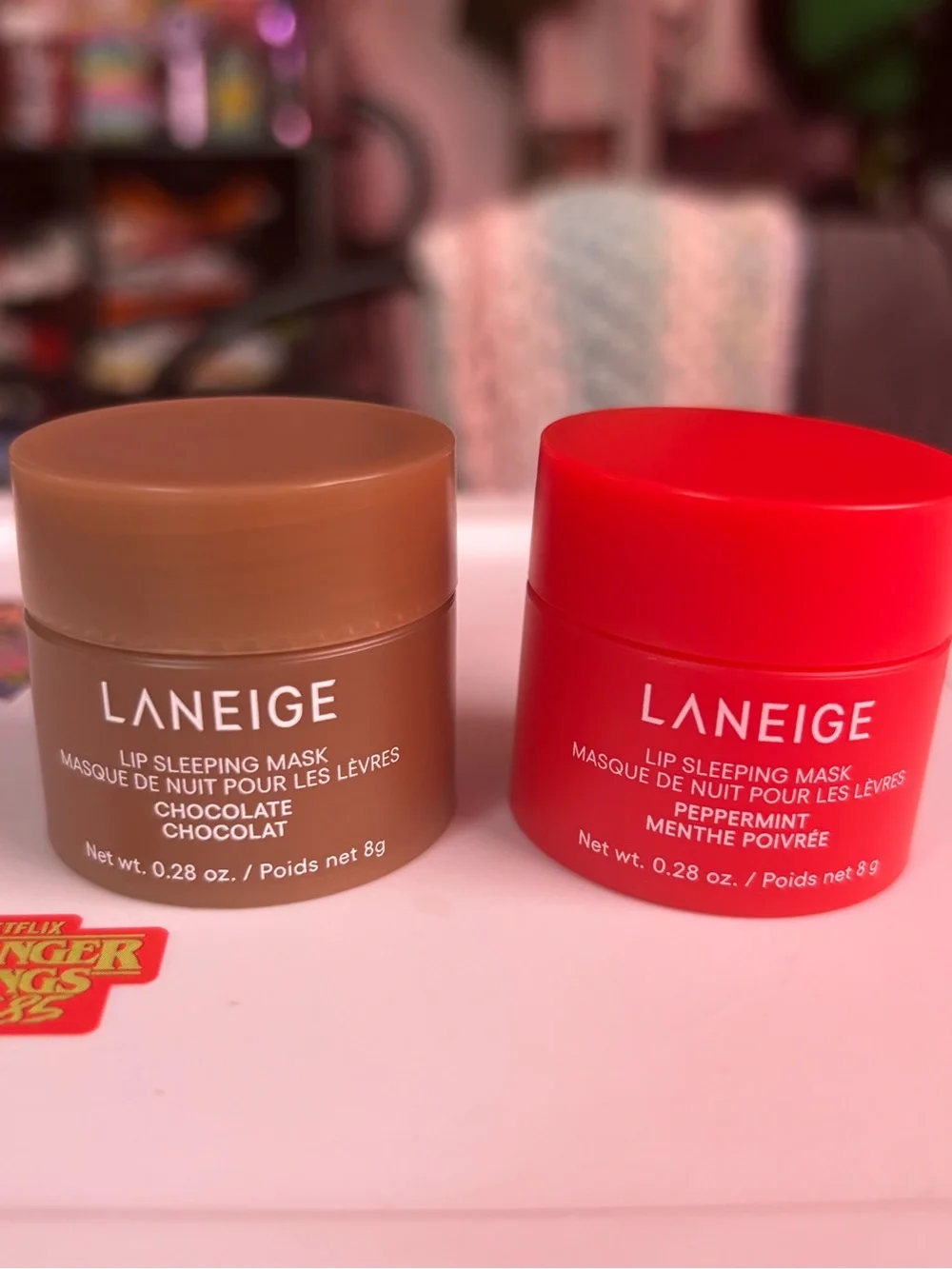 LANEIGE Lip Sleeping Masks in Brown & Red